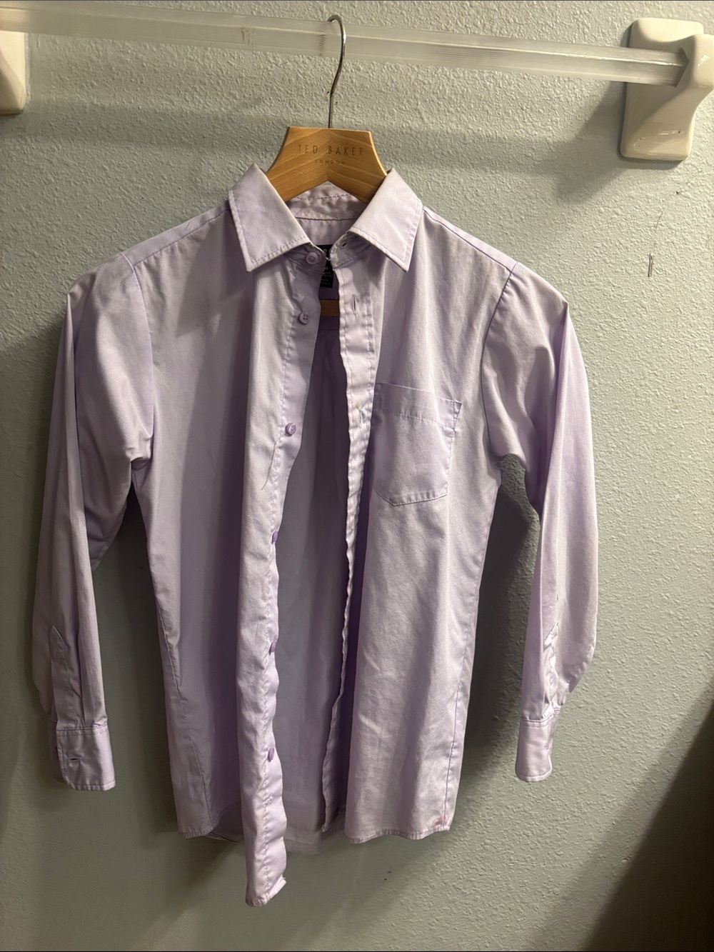 George Light Lavender Button-Down Shirt